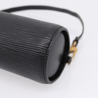 Louis Vuitton Soufflot Pochette Epi Leather, Black, Leather, Clutch