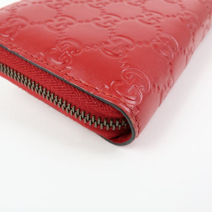 Gucci Cherries Wallet on Chain Guccissima Leather, Red, Leather, Crossbody Bag