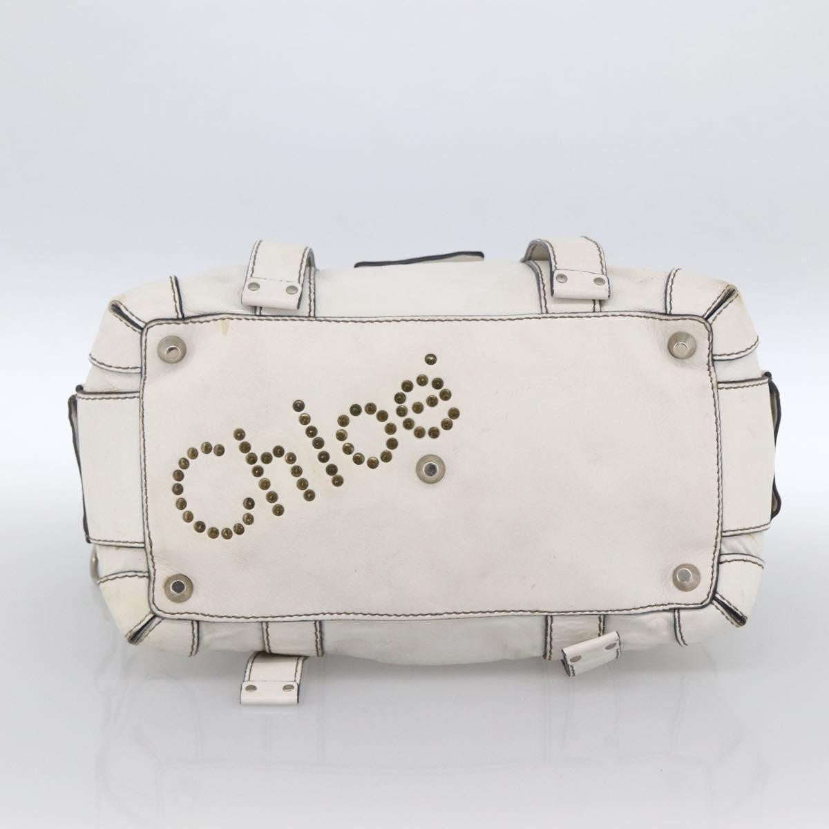 Chloe Handbag Leather, White, Leather, Handbag