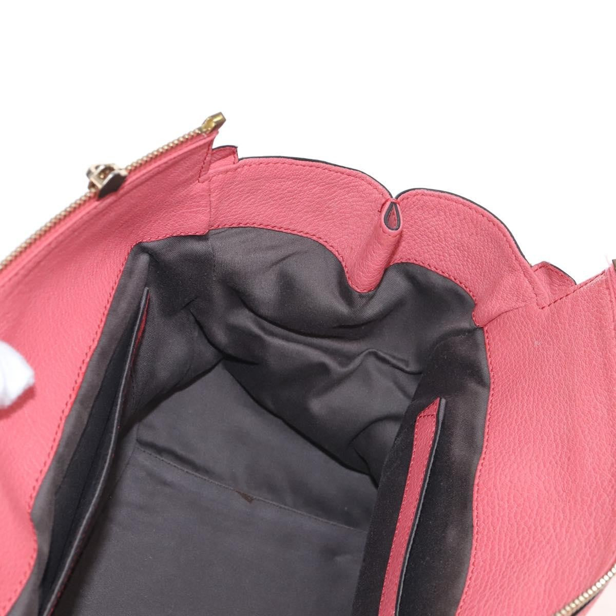 Chloe Bridget Convertible Satchel Leather, Pink, Leather, Handbag