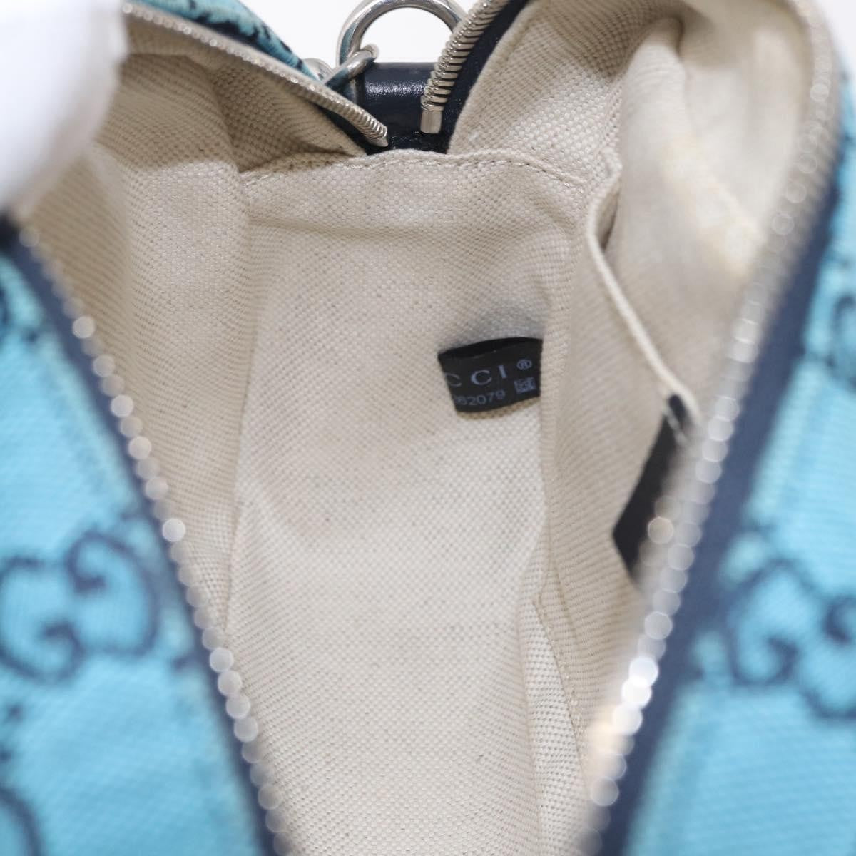 Gucci GG Marmont Multicolor Diagonal Quilted GG Canvas, Blue, Canvas, Shoulder Bag