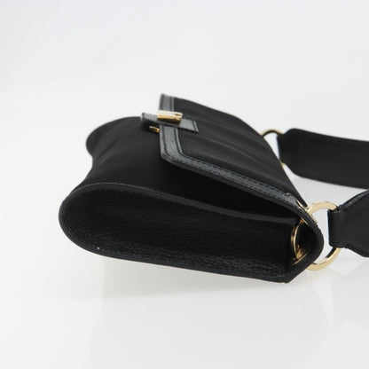 Salvatore Ferragamo Shoulder Bag Canvas, Black, Canvas, Shoulder Bag