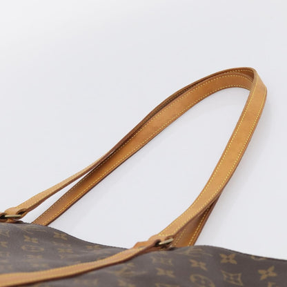 Louis Vuitton Shopping Sac Monogram Canvas, Brown, Canvas, Handbag