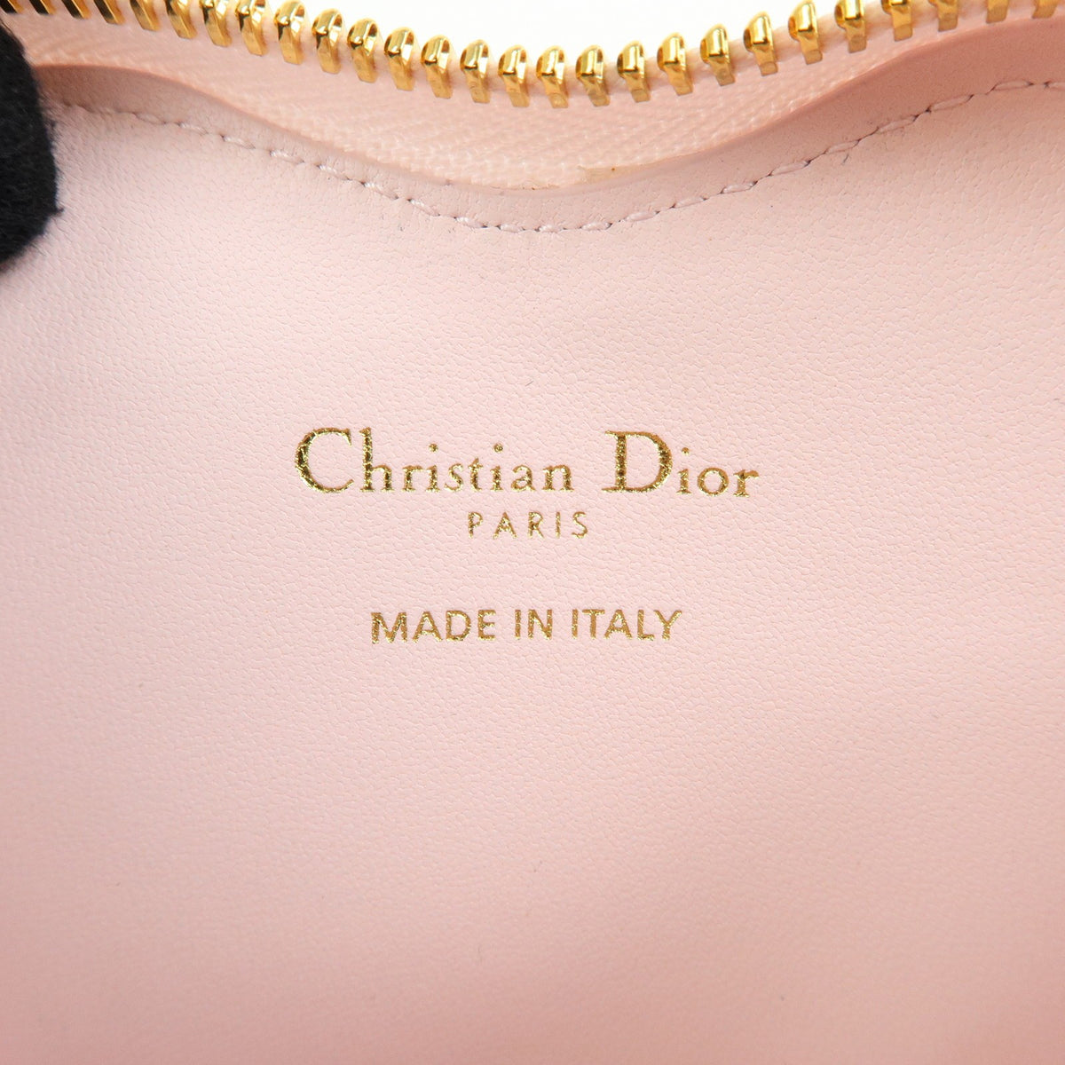 Christian Dior DiorAmour Caro Heart Pouch with Chain Cannage Quilt Calfskin, Pink, Leather, Clutch