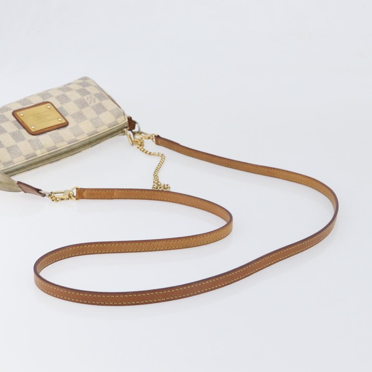 Louis Vuitton Eva Damier, White, Canvas, Handbag