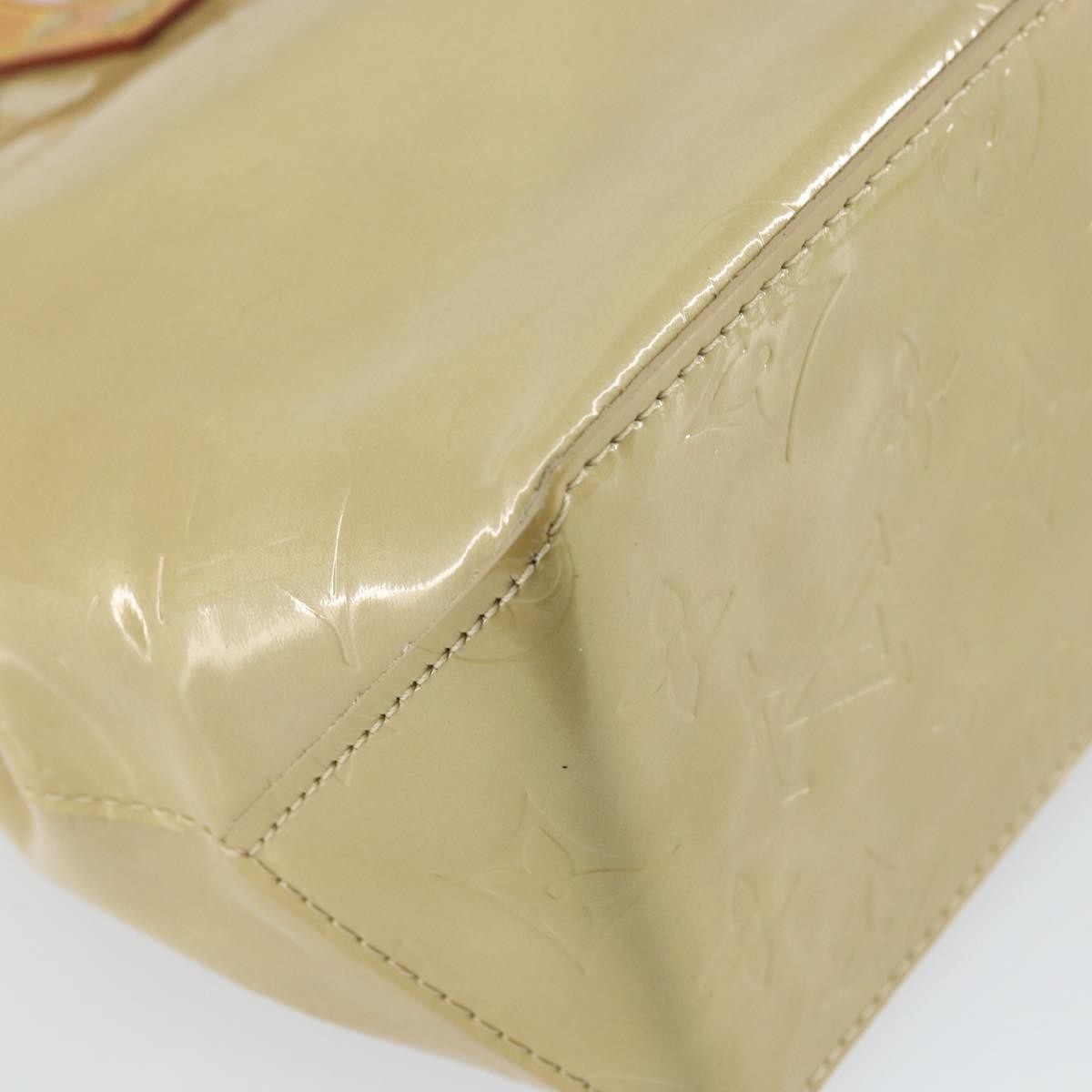 Louis Vuitton Reade Monogram Vernis, Beige, Patent Leather, Handbag