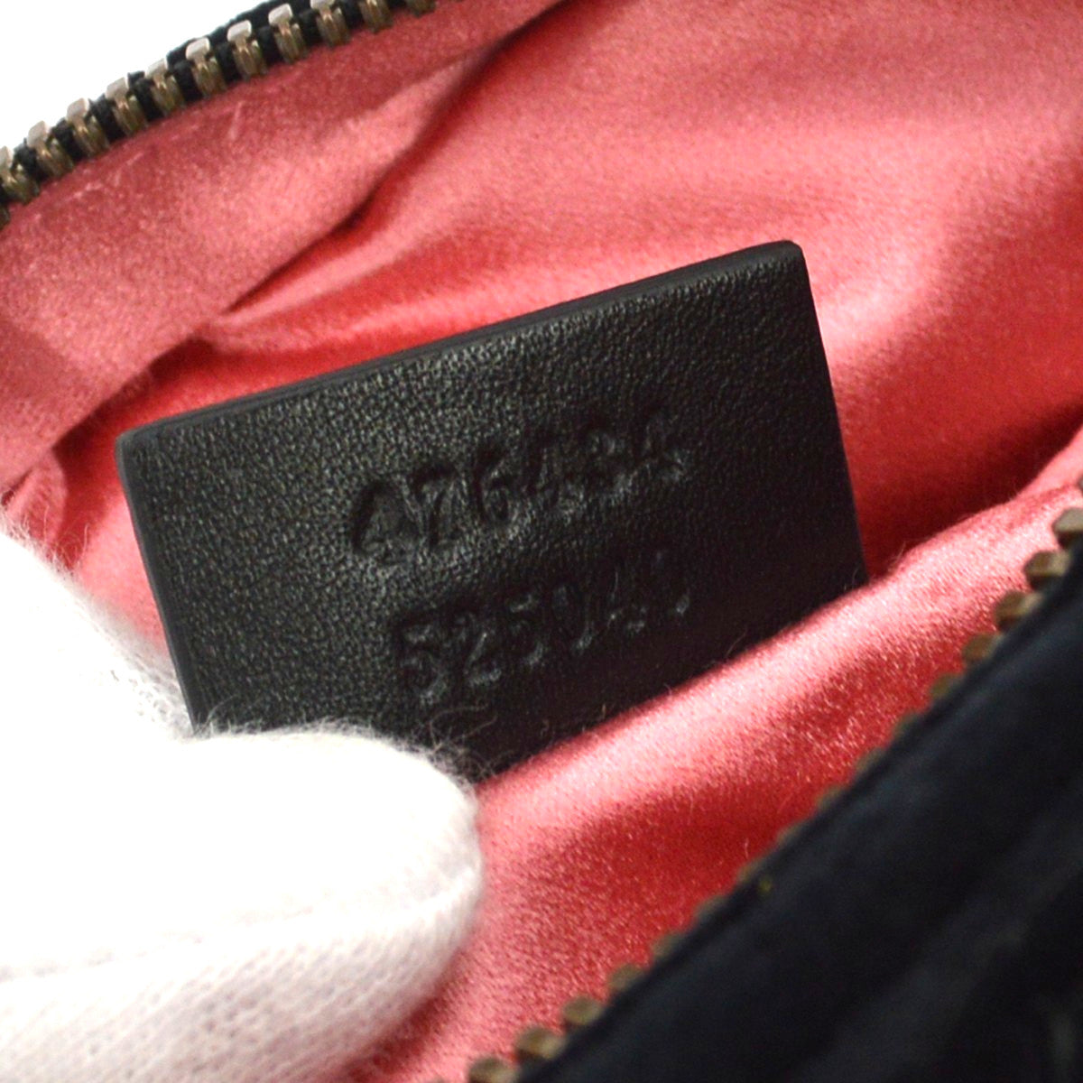 Gucci GG Marmont Belt Embellished Matelasse Velvet, Black, Velvet, Handbag