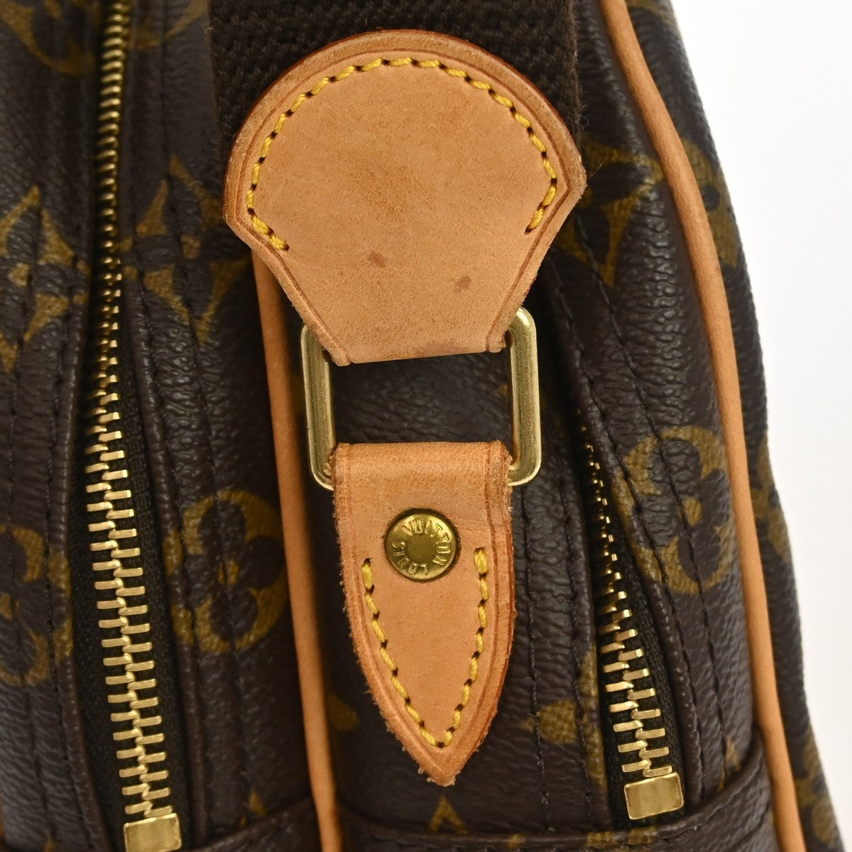 Louis Vuitton Reporter Monogram Canvas, Brown, Canvas, Shoulder Bag
