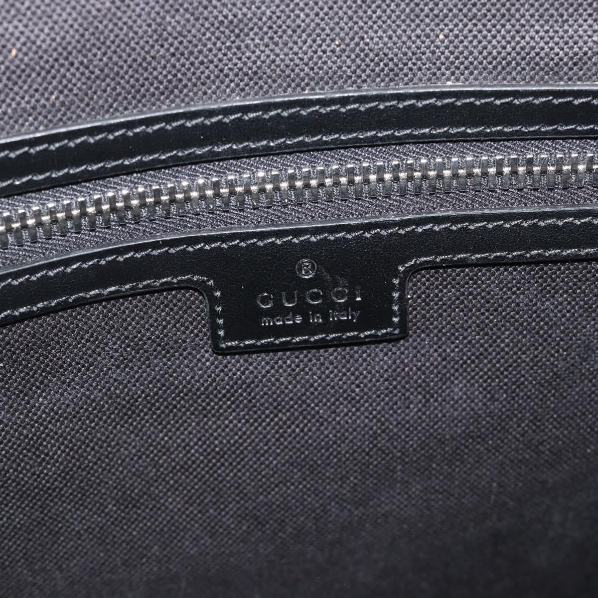 Gucci Sherry line shoulder Leather, Black, Canvas, Handbag
