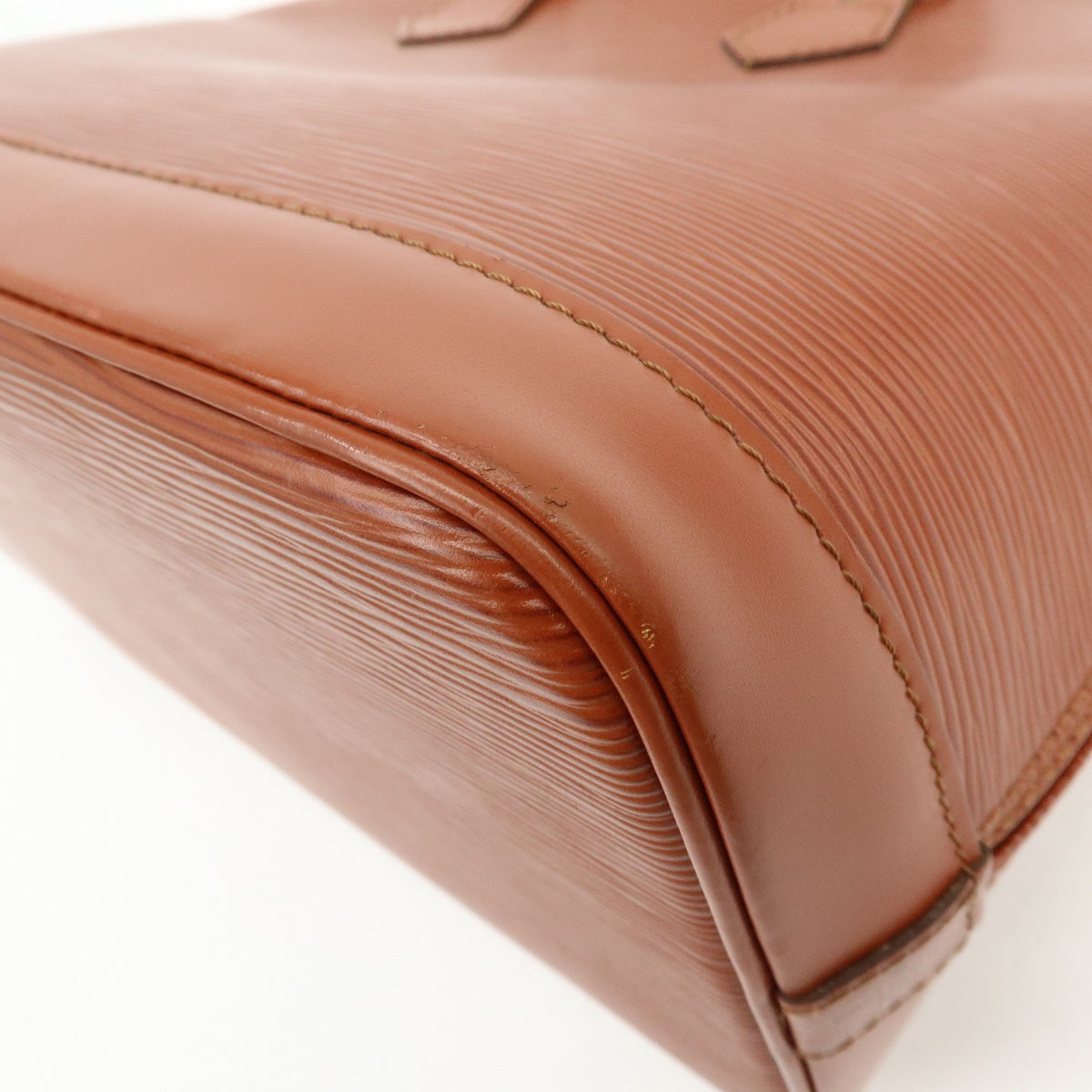 Louis Vuitton Alma Epi Leather, Brown, Leather, Handbag
