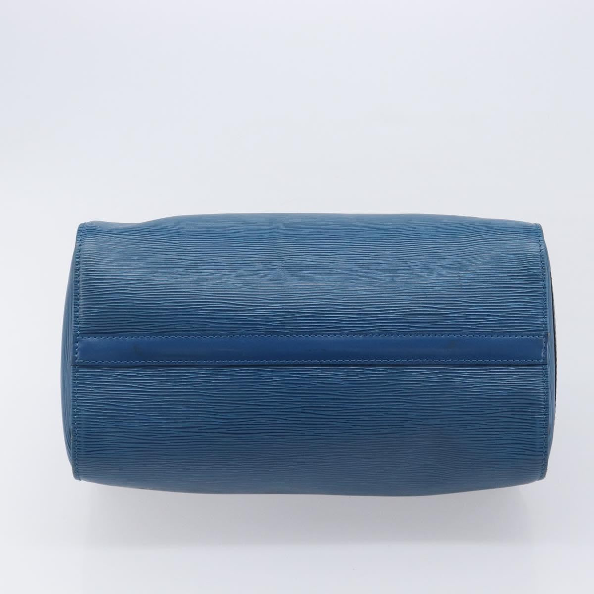 Louis Vuitton Speedy Epi Leather, Blue, Leather, Handbag