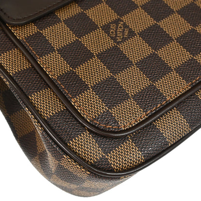 Louis Vuitton Aubagne Damier Ebene, Brown, Canvas, Shoulder Bag