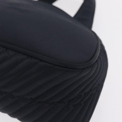 Saint Laurent Vintage Quilted Top Handle Bag Nylon, Navy, Nylon, Handbag