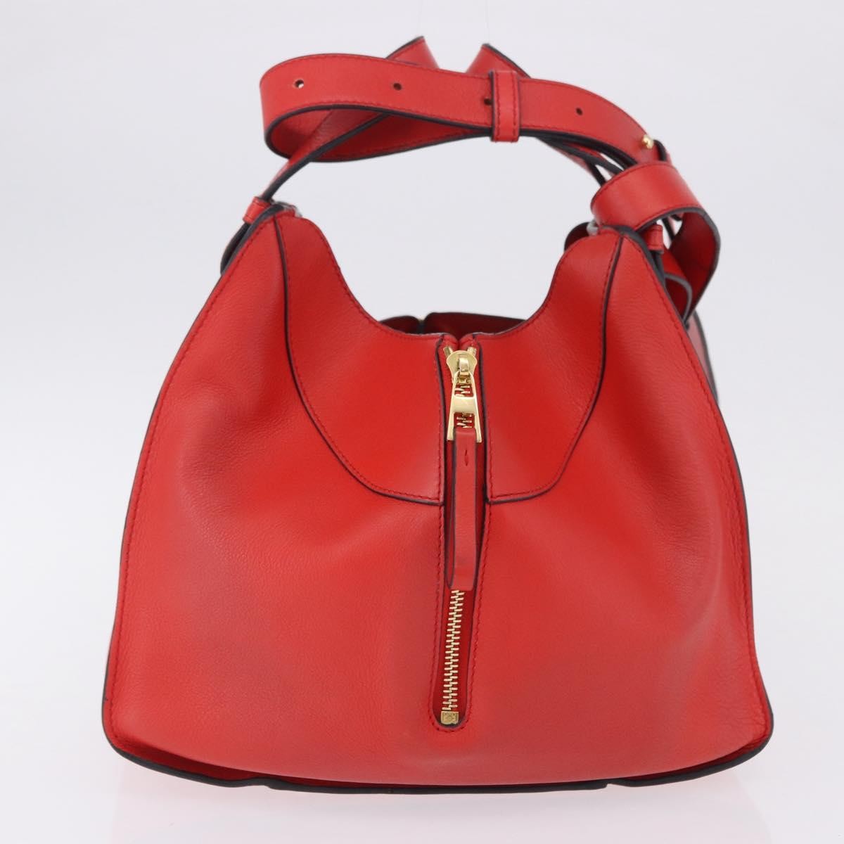 Loewe Hammock Leather, Red, Leather, Handbag