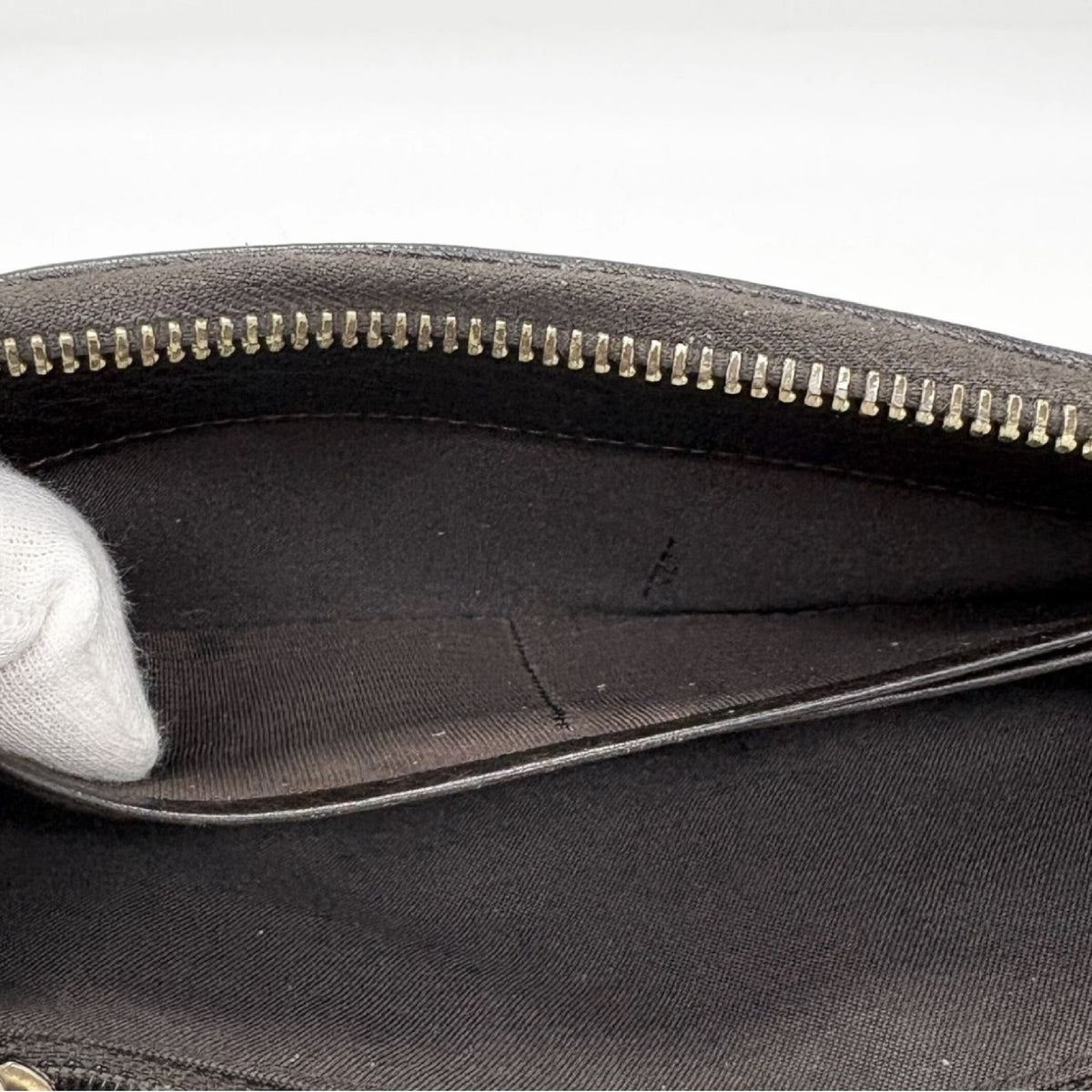 Fendi Zip Around Zucca Coated Canvas, Brown, Leather, Wallet