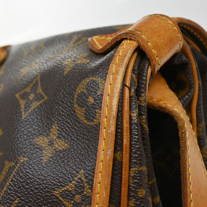 Louis Vuitton Saumur Monogram Canvas, Brown, Canvas, Shoulder Bag