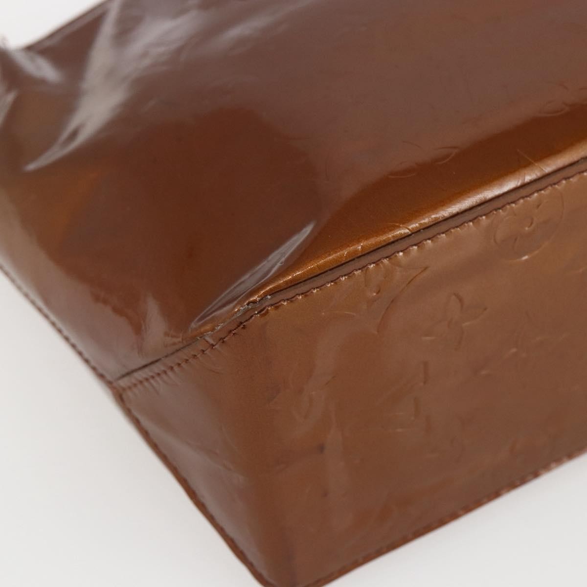 Louis Vuitton Reade Monogram Vernis, Brown, Patent Leather, Handbag