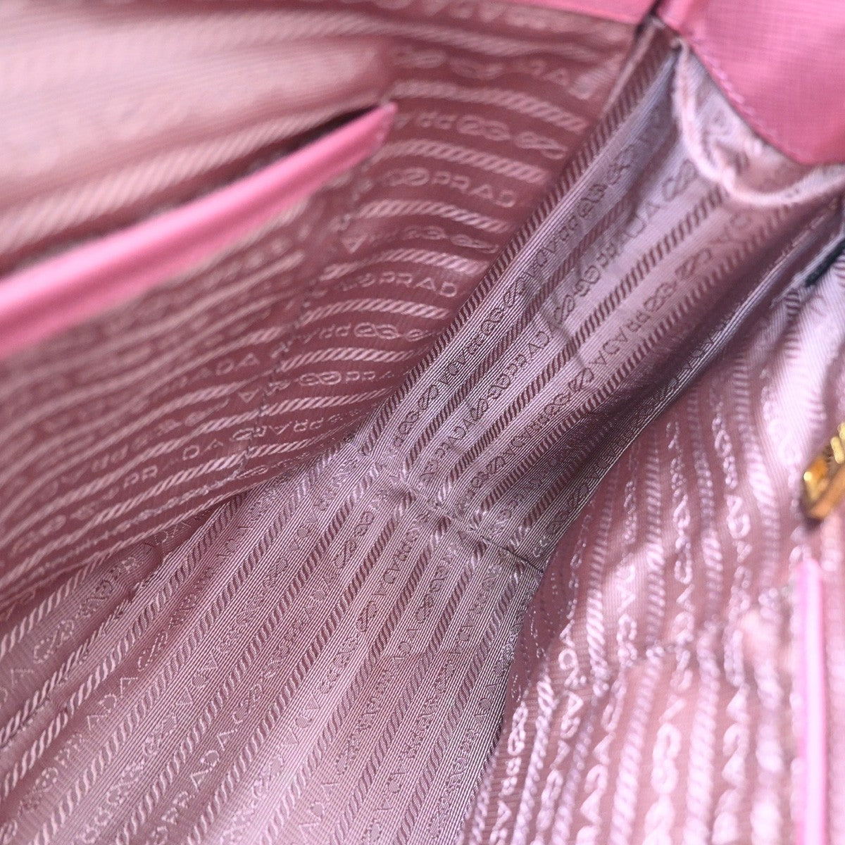 Prada Double Zip Lux Convertible Tote Saffiano Leather, Pink, Leather, Tote Bag