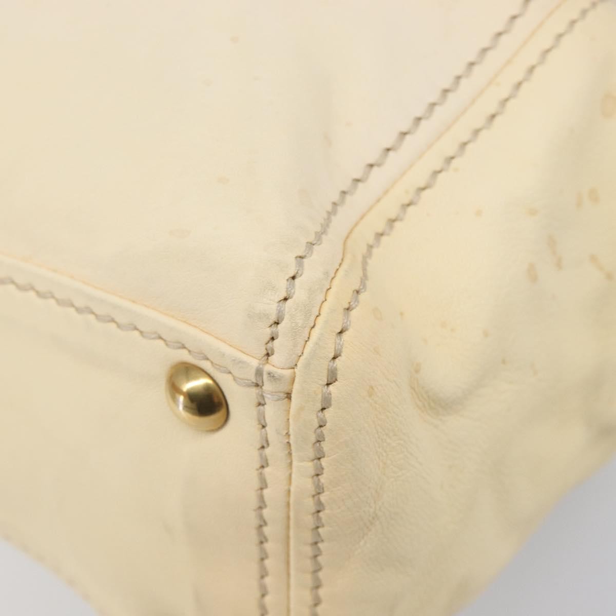 Miu Miu Beau Top Handle Leather, Beige, Leather, Handbag