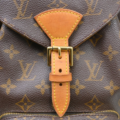 Louis Vuitton Vintage Montsouris Monogram Canvas, Brown, Canvas, Backpack