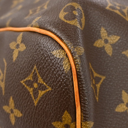 Louis Vuitton Keepall Monogram, Brown, Canvas, Travel Bag
