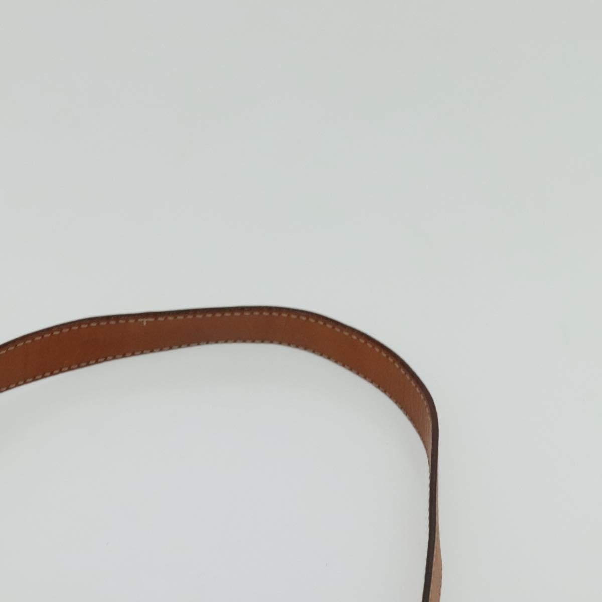 Celine Vintage Macadam Circle Logo Canvas and Leather, Brown, Canvas, Shoulder Bag
