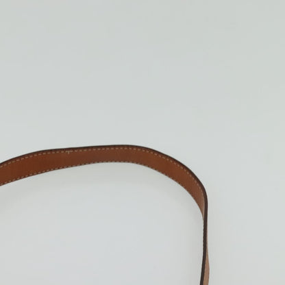 Celine Vintage Macadam Circle Logo Canvas and Leather, Brown, Canvas, Shoulder Bag