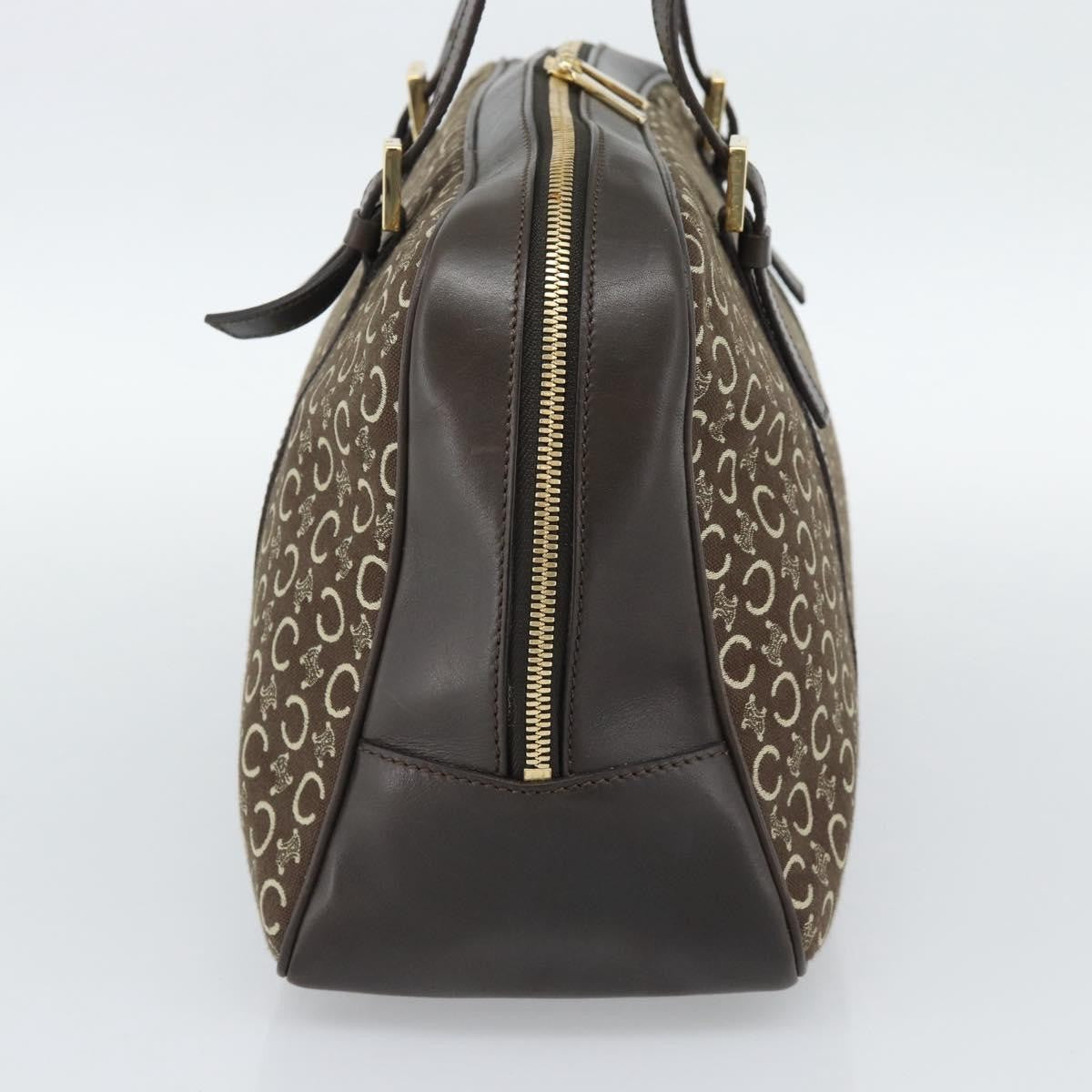 Celine C Macadam Canvas and Leather, Brown, Canvas, Handbag