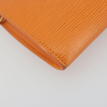 Louis Vuitton Pochette Accessoires Epi, Orange, Leather, Clutch
