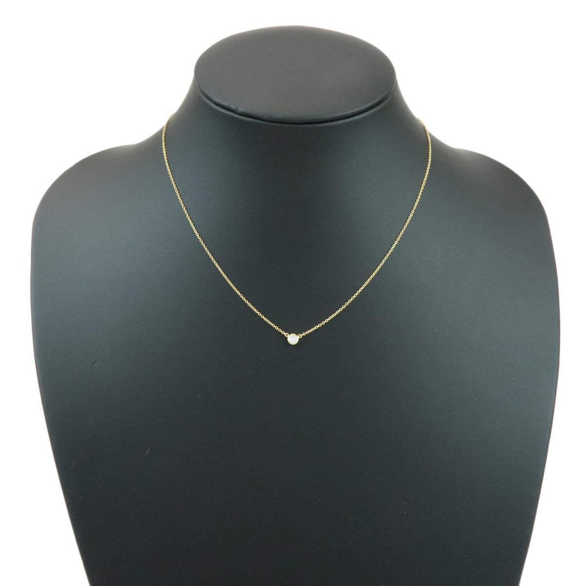 Tiffany & Co. Elsa Peretti Diamonds By The Yard Pendant 18K Yellow Gold with Diamond, Gold, Yellow Gold, Necklace