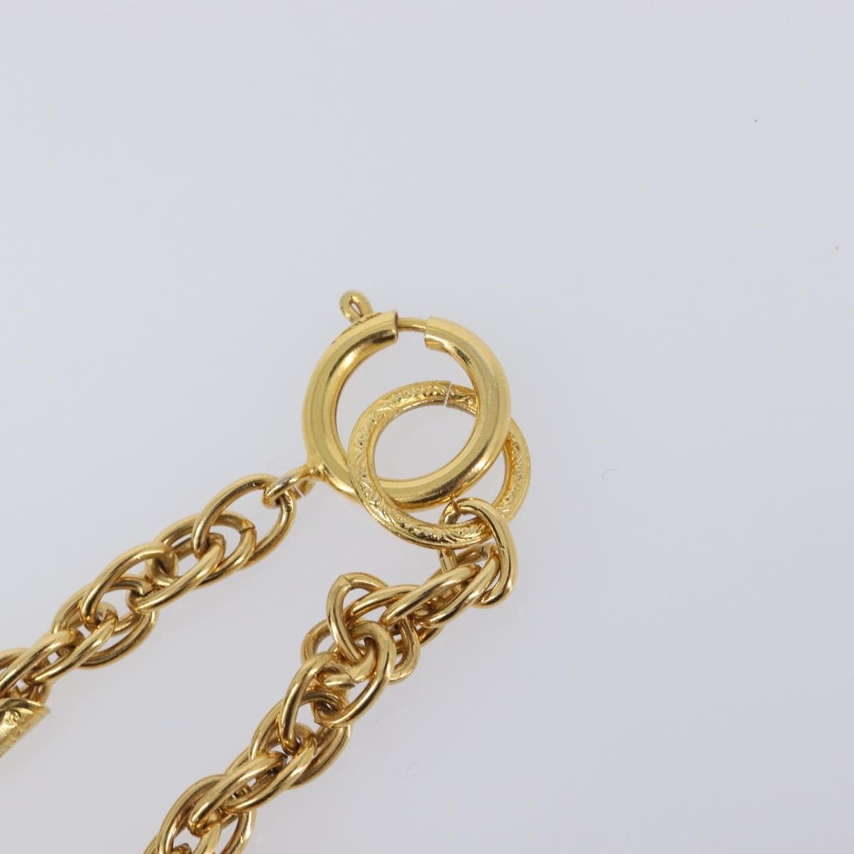 Chanel Vintage Diamond Coco Mademoiselle Long Metal, Gold, Metal, Necklace
