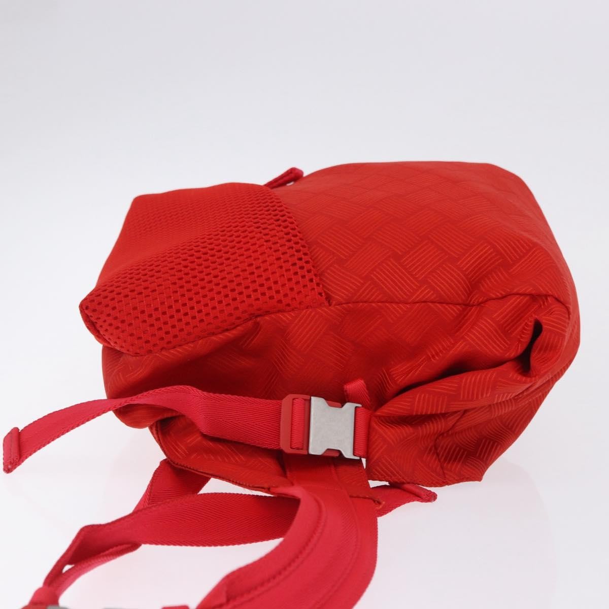 Bottega Veneta Paper Touch Printed Nylon, Red, Nylon, Backpack