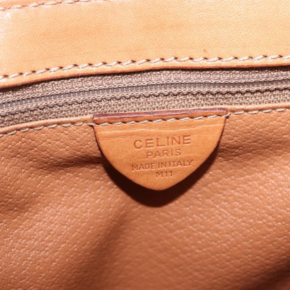 Celine Macadam Shoulder Canvas, Brown, Canvas, Crossbody Bag