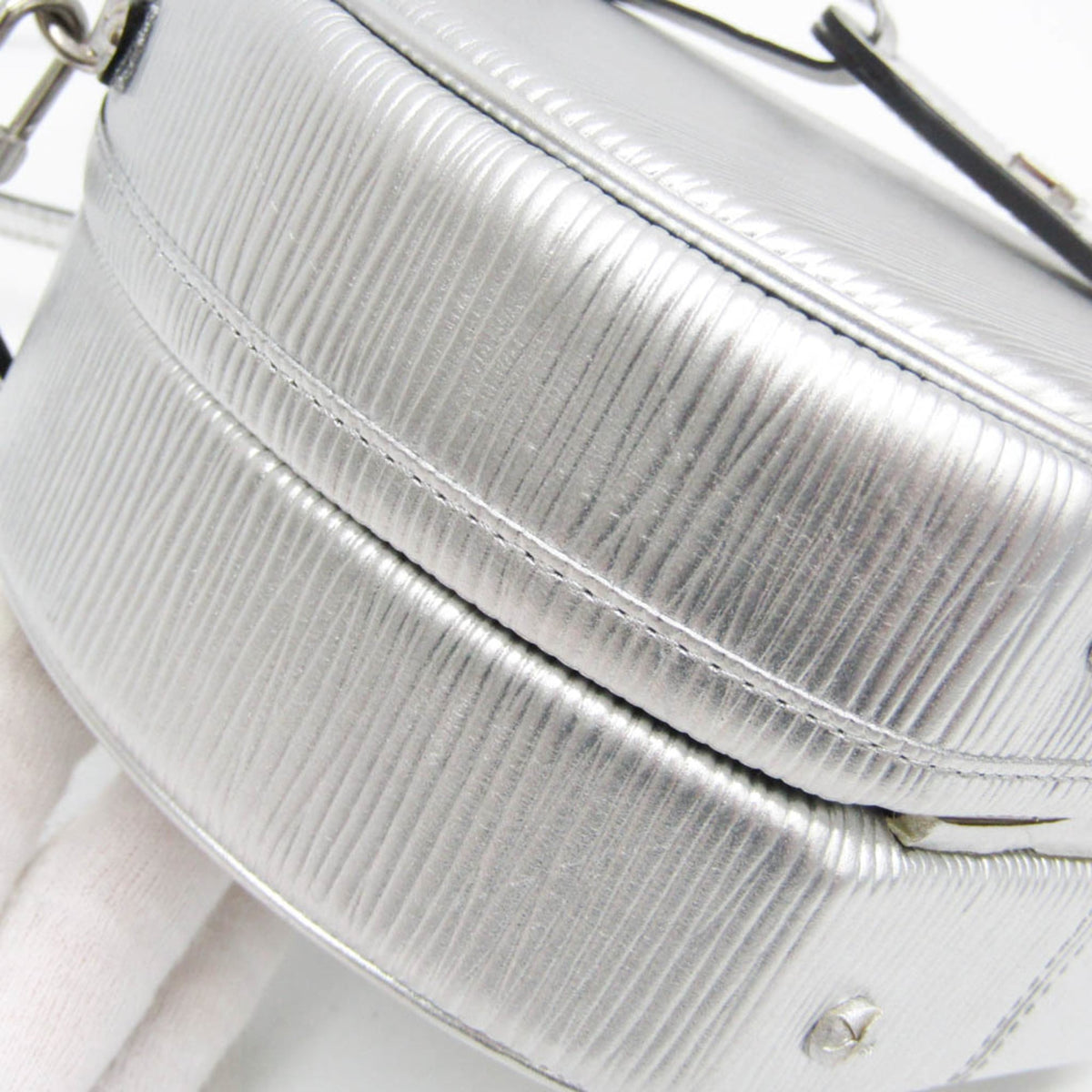 Louis Vuitton Petite Boite Chapeau Epi Leather, Silver, Leather, Handbag