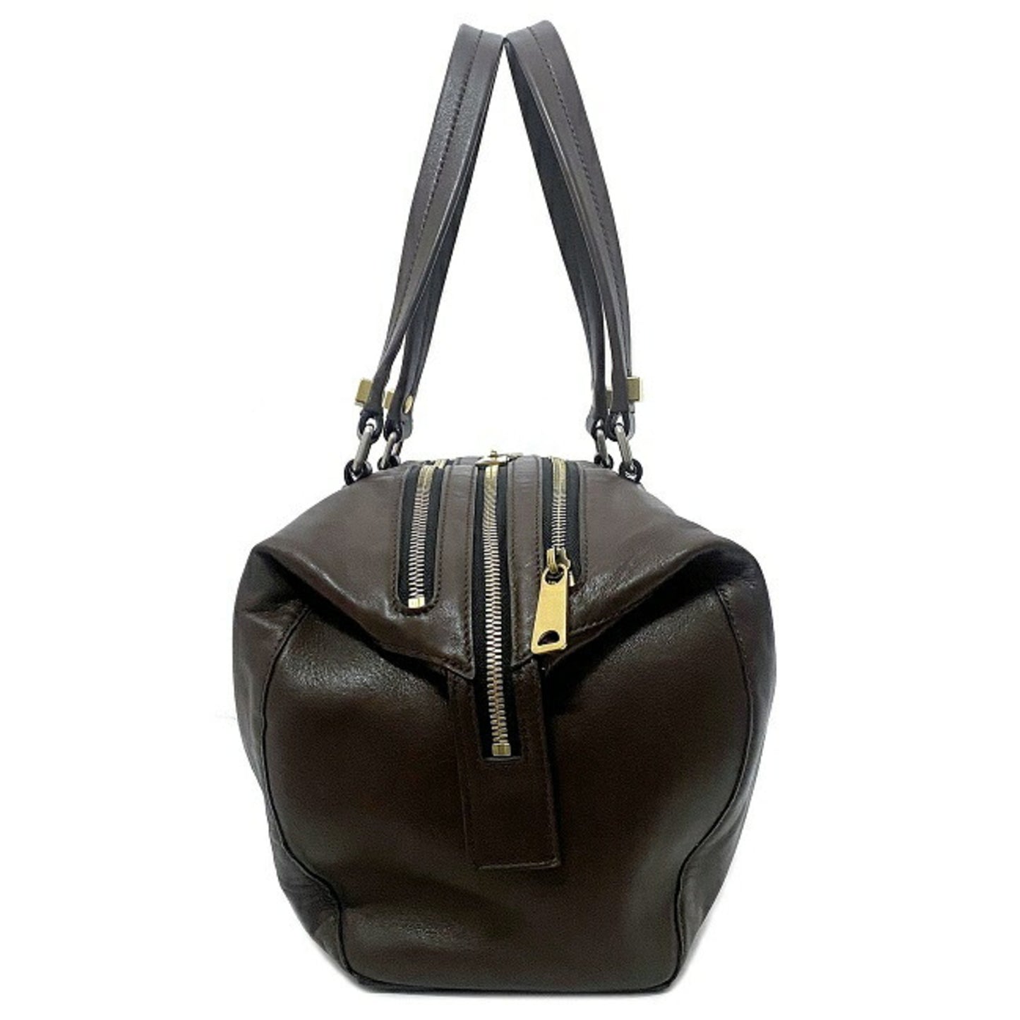 Céline Boston, Brown, Leather, handbag