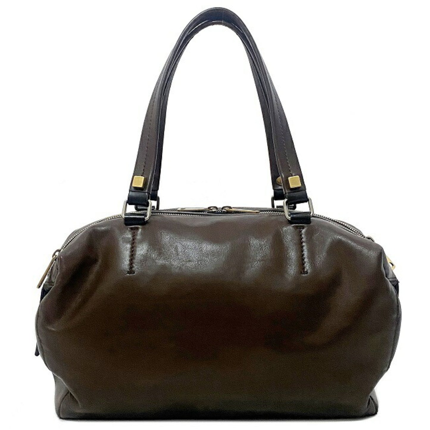 Céline Boston, Brown, Leather, handbag