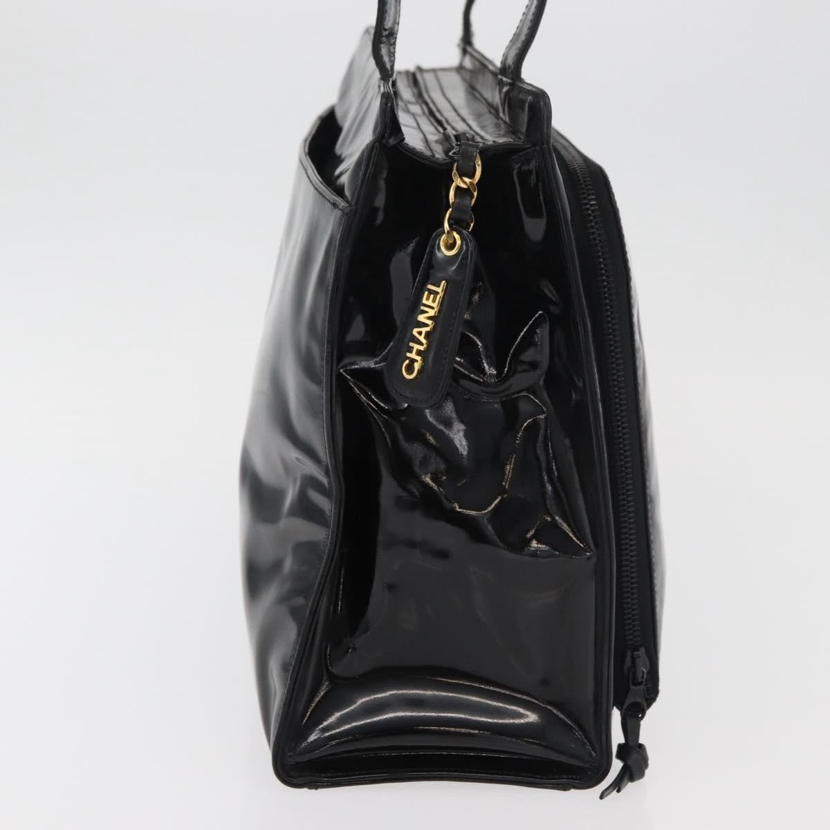 Chanel CC Shoulder Bag Patent leather, Black, Patent Leather, Shoulder Bag