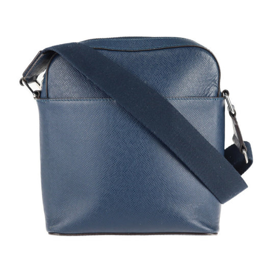 Louis Vuitton, Navy, Leather, shoulder