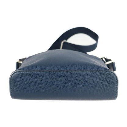 Louis Vuitton, Navy, Leather, shoulder