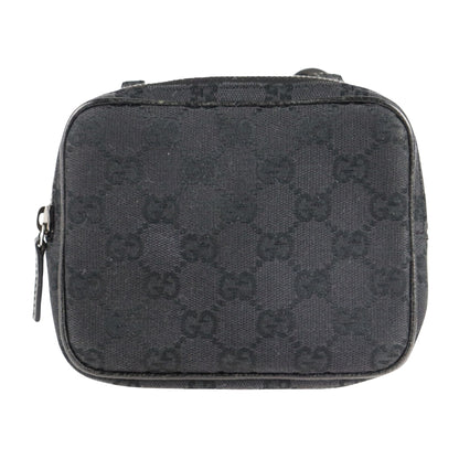 Gucci GG canvas, Black, Canvas, shoulder