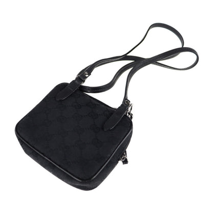Gucci GG canvas, Black, Canvas, shoulder