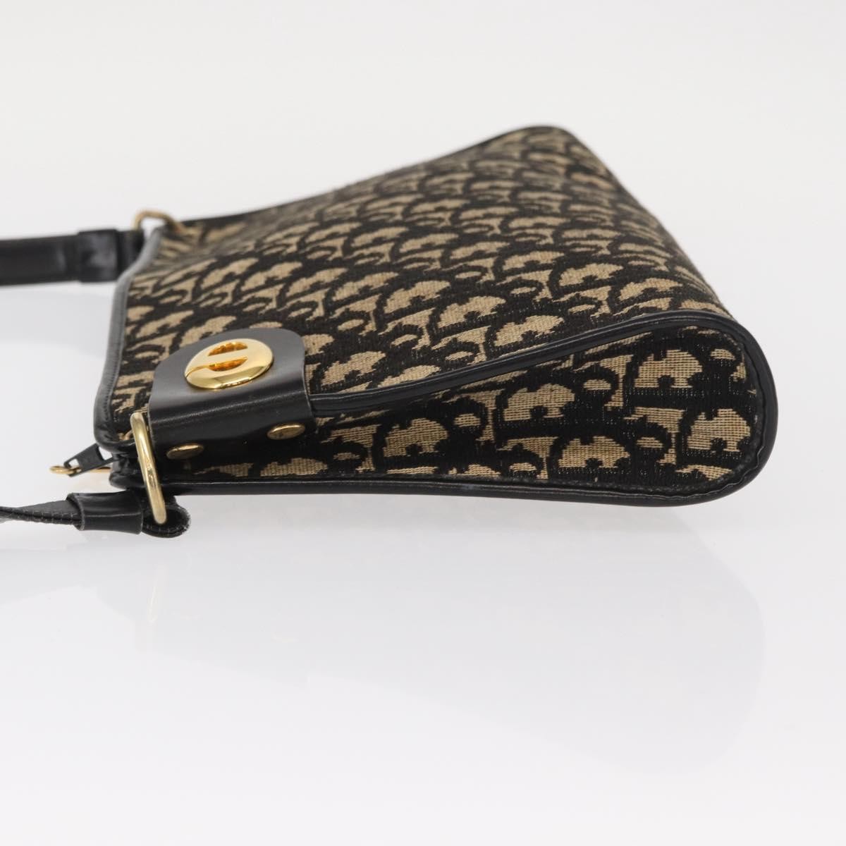 Christian Dior Vintage CD trotter Canvas, Black, Canvas, Shoulder Bag