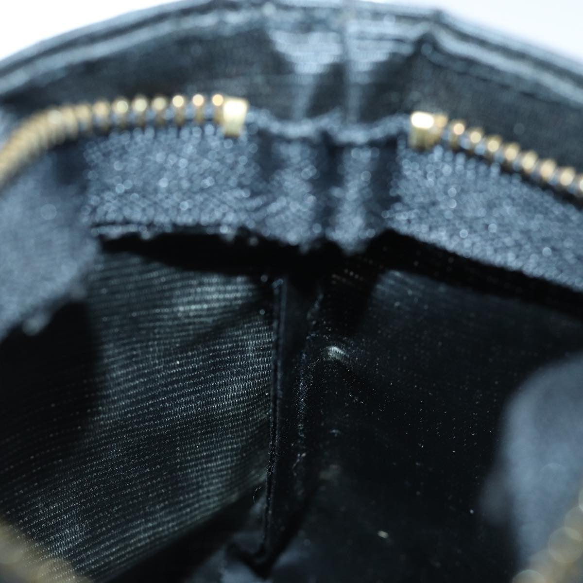 Celine Circle Logo Nylon, Black, Nylon, Clutch