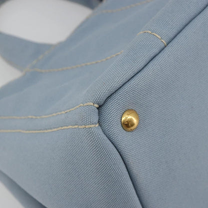 Prada Canapa Canvas, Blue, Canvas, Tote Bag