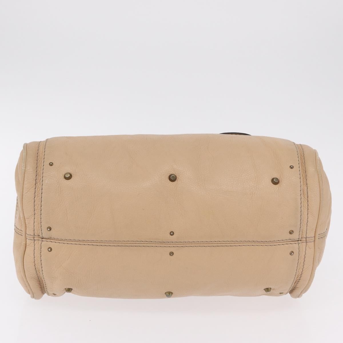 Chloe Paddington Lock Leather, Beige, Leather, Handbag