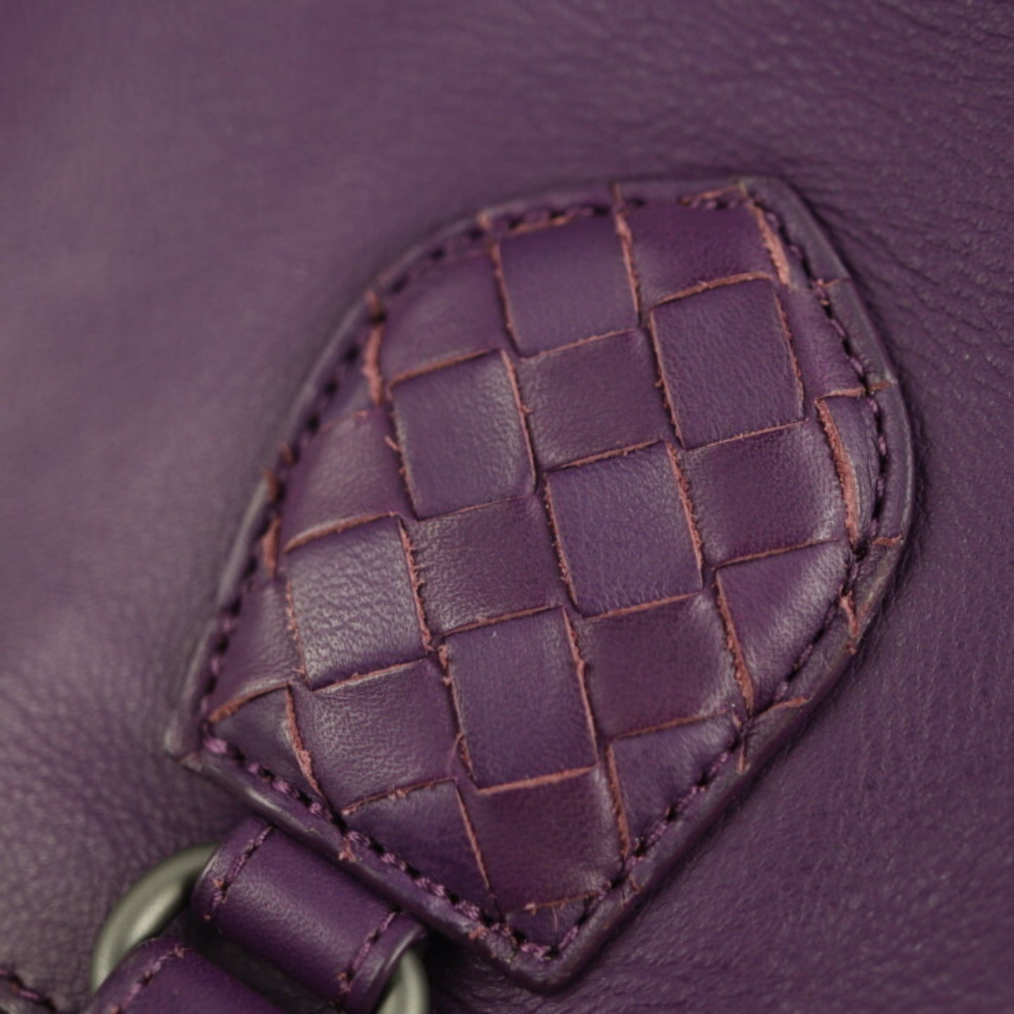 Bottega Veneta Intrecciato, Purple, Leather, tote