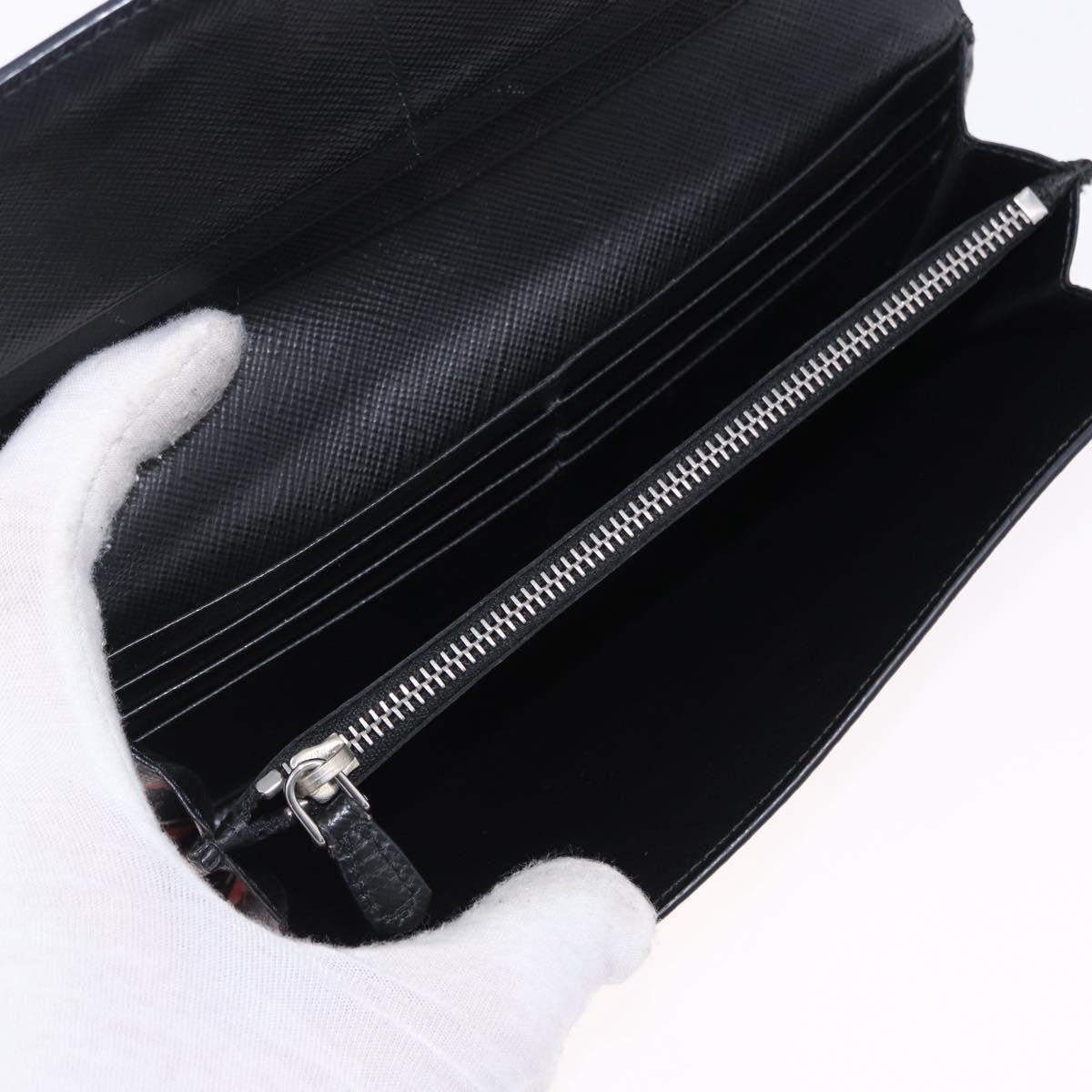 Prada Saffiano Leather, Black, Leather, Wallet