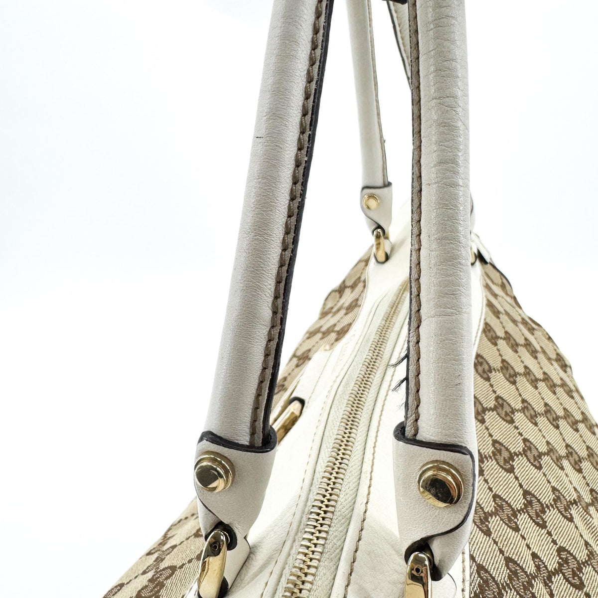 Gucci D-Ring GG Canvas, Beige, Canvas, Shoulder Bag