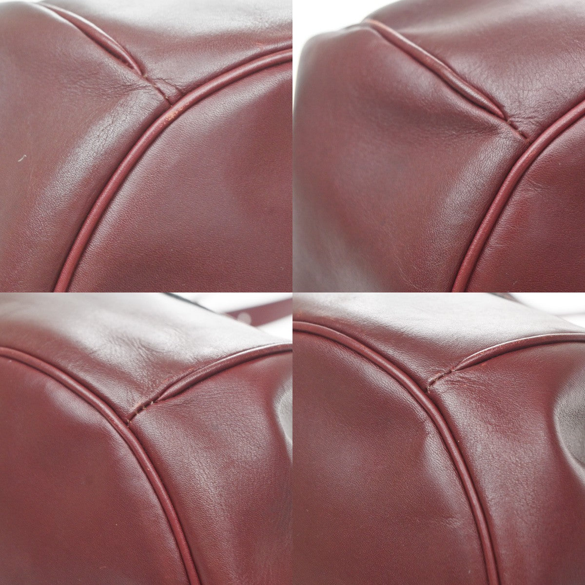 Cartier Must de cartier Leather, Burgundy, Leather, Shoulder Bag