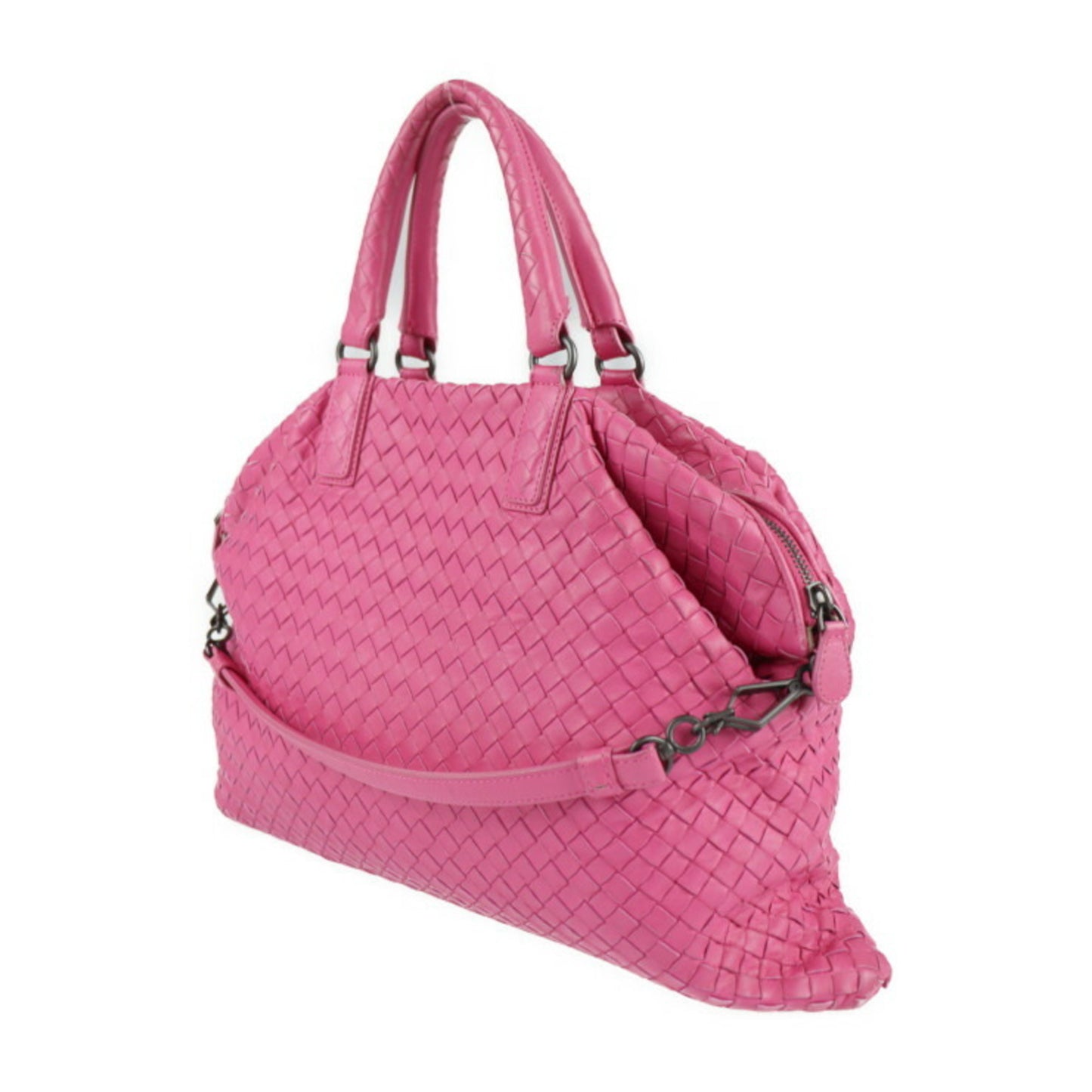 Bottega Veneta Intrecciato, Pink, Leather, handbag